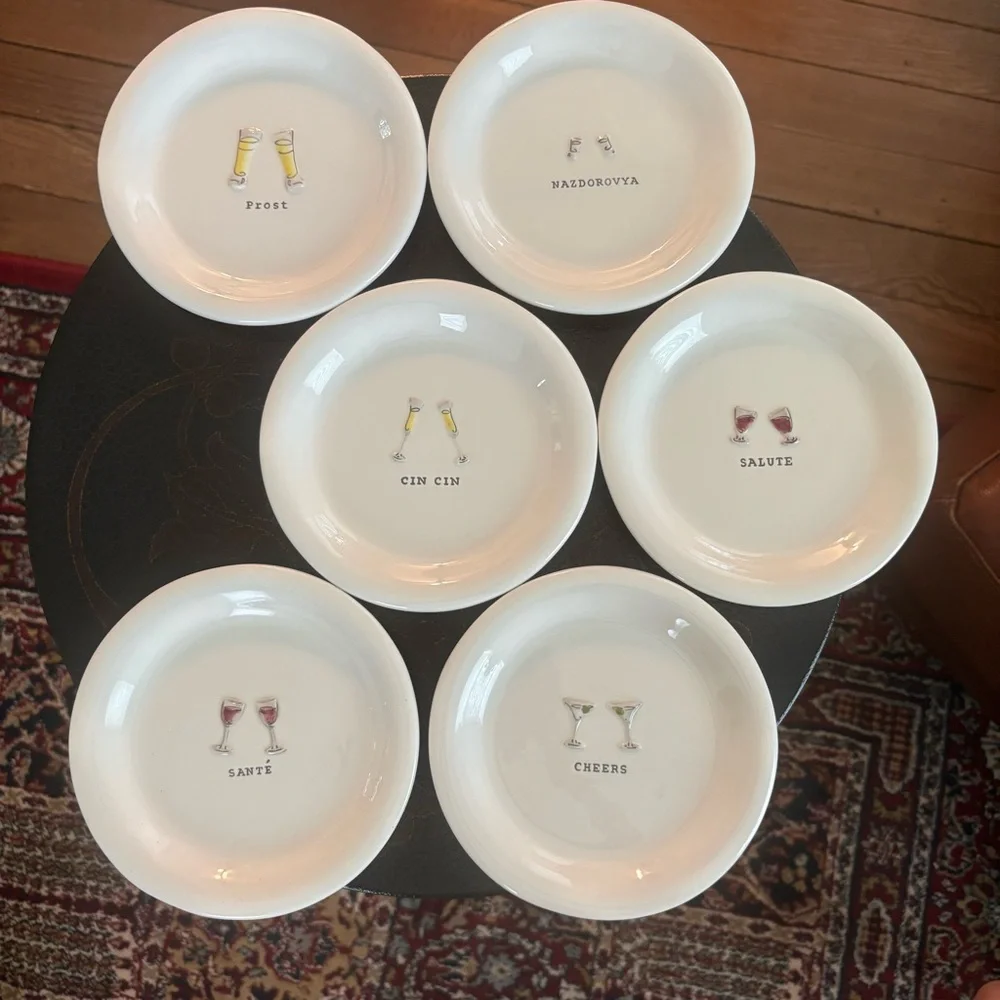 Williams-Sonoma Cheers Plates set of 6